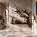 Rustic Tree Branch Wall Shelf Natural Artistic Home Decor