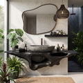 Farmhouse Solid Wood Vanity Unique Bathroom Design
