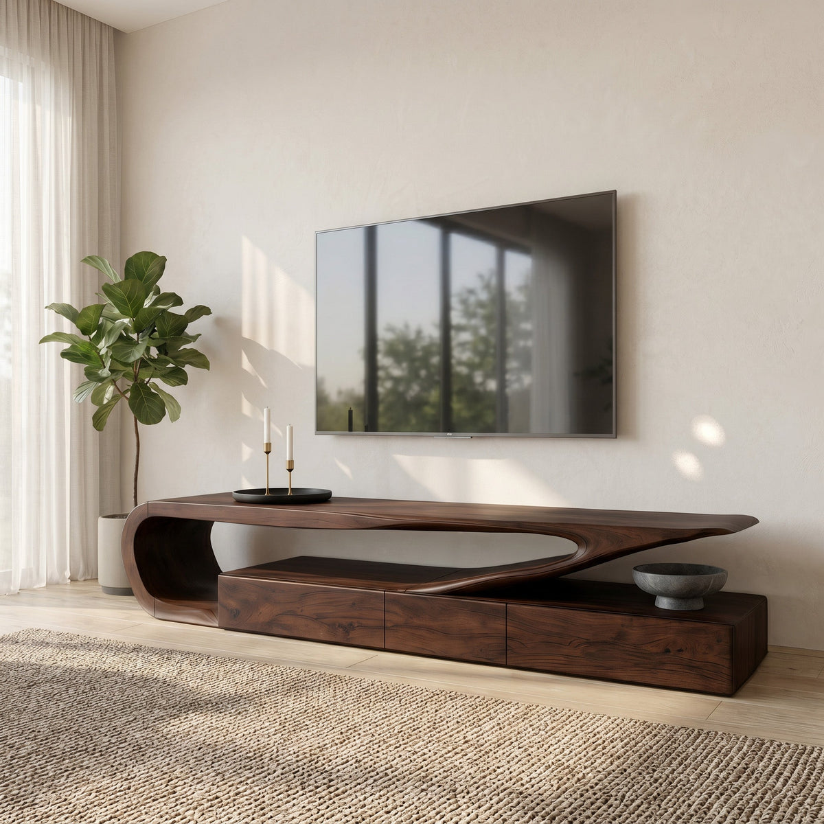 Minimalist TV Console For Living Room
