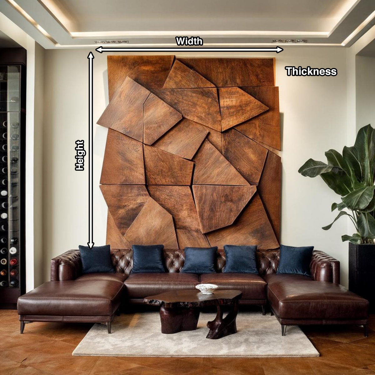Modern Geometric Wall Art For Living Room Accent