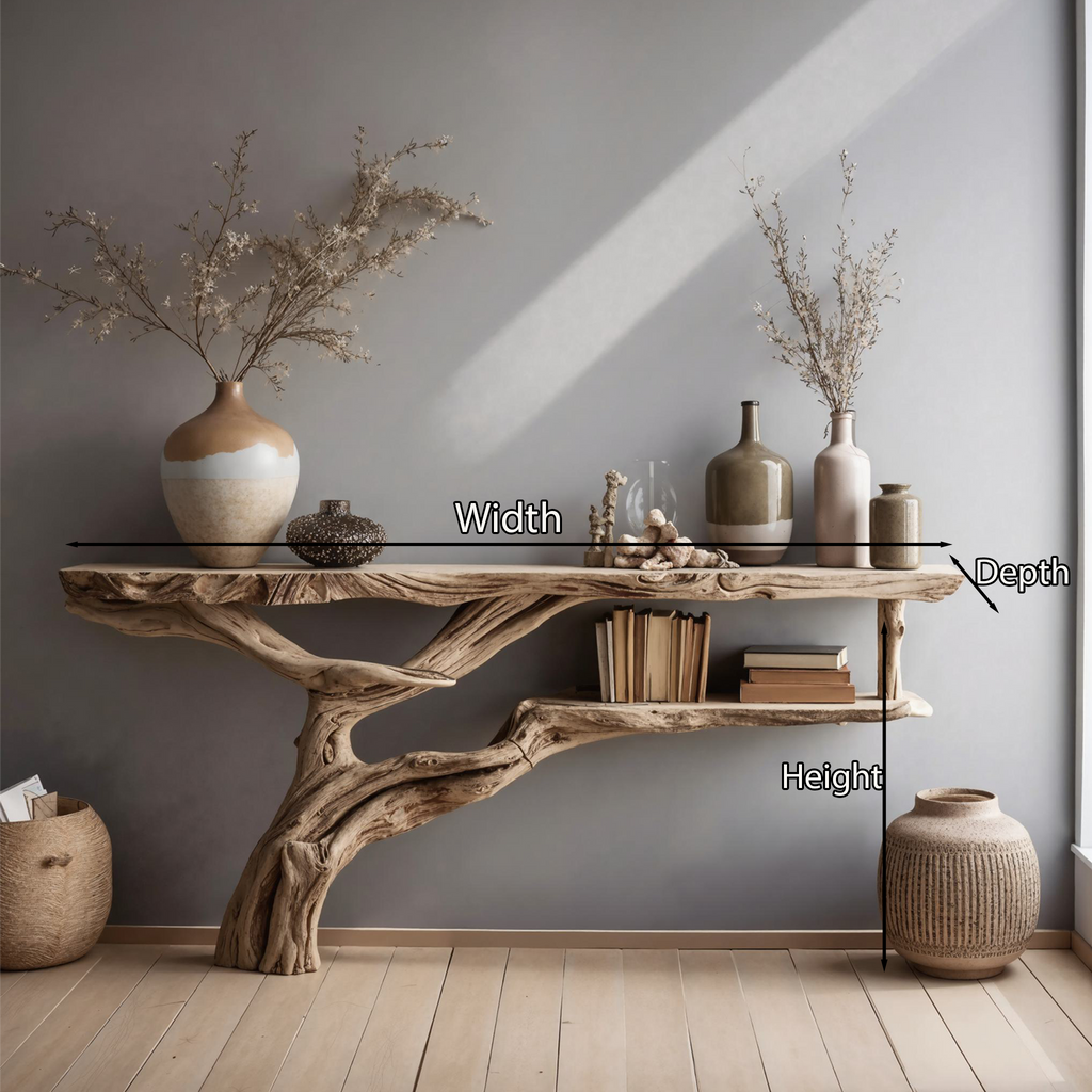 Wood Console Table Hallway Table Farmhouse Decor