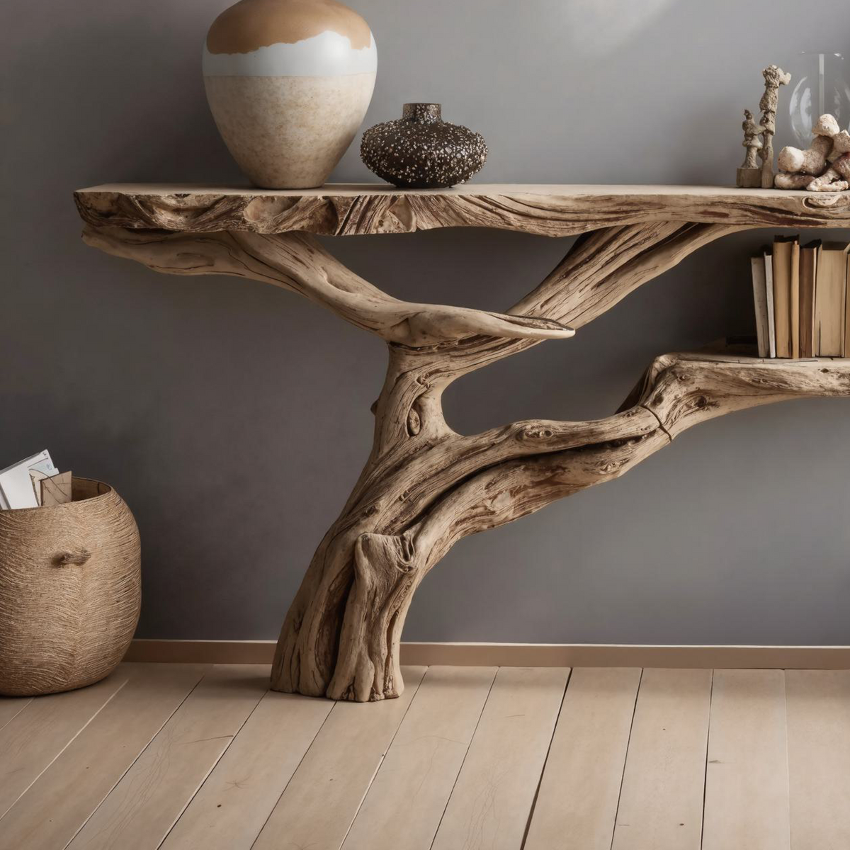 Wood Console Table Hallway Table Farmhouse Decor